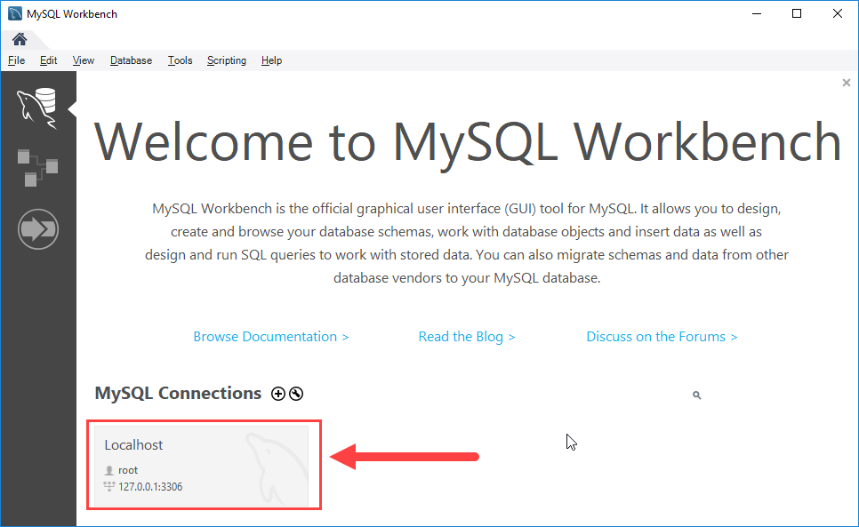 MySQL Workbench 连接 MySQL 第 6 步